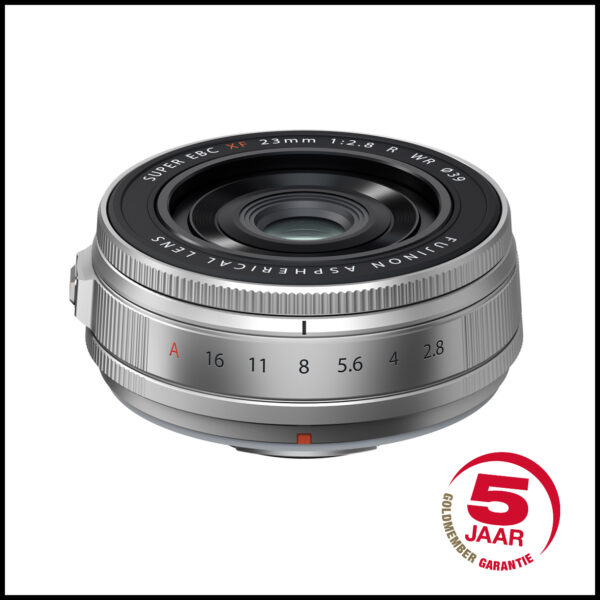Fujifilm XF 23mm f/2.8 R WR Pancake objectief Zilver